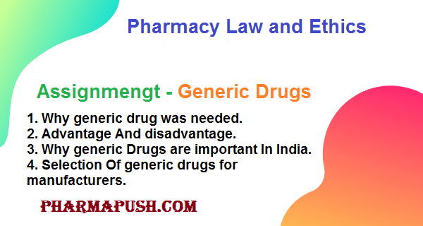 Generic Drug Assignment