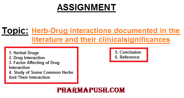 Herb Drug interactions documented in the literature and their clinicalsignificances