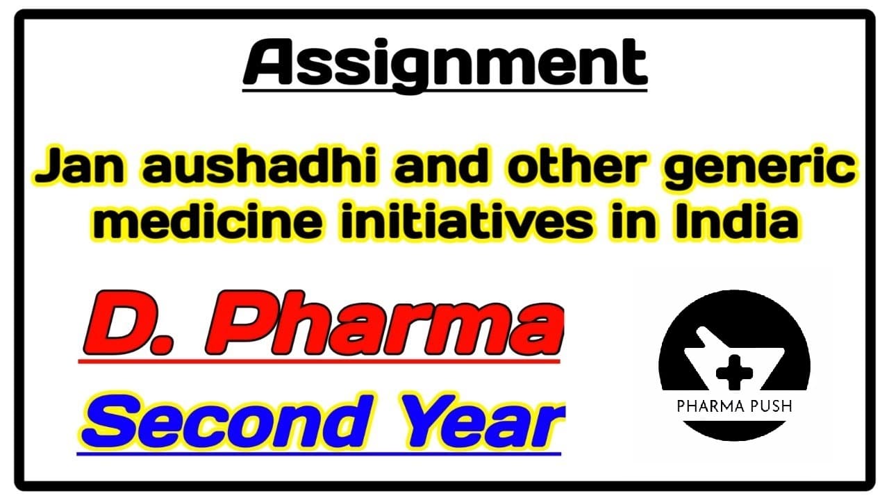 Jan Aushadhi and other Generic Medicine initiatives in India