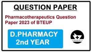 Pharmacotherapeutics Question Paper 2023
